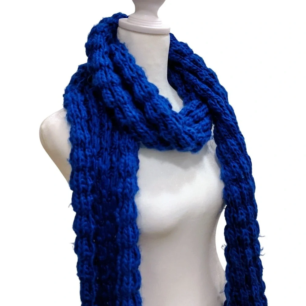 Old Navy‎ Knit Scarf Bright Blue 76